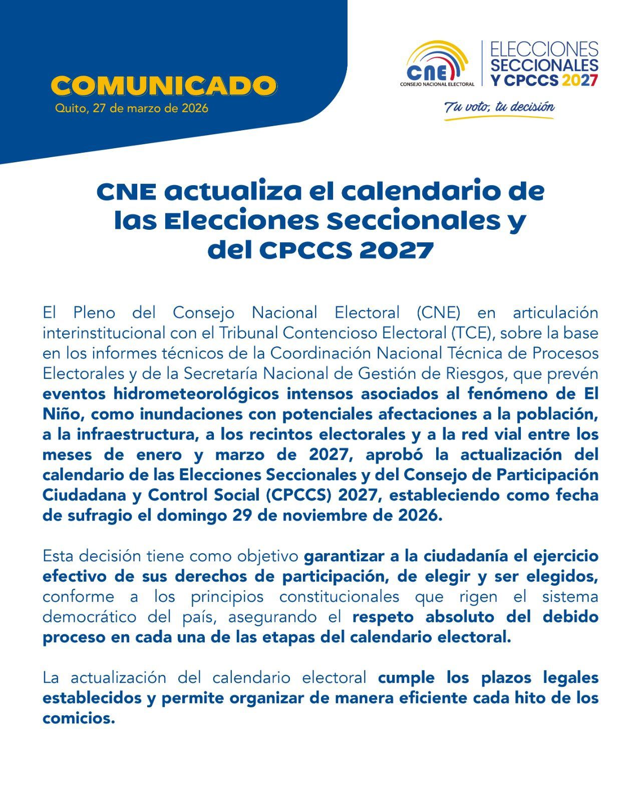 Cobertura informativa y señal en vivo permanente